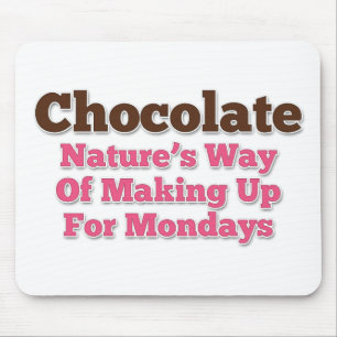 Mousepad Humor de Chocolate Dizendo