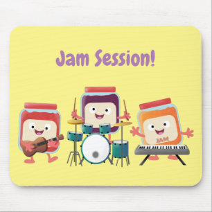 Mousepad Humor de músico de cartoon de sessão de geleia