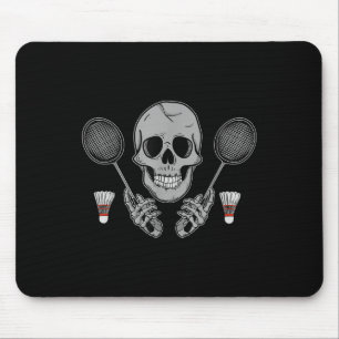 Mousepad Humor de Peteca de Badminton Ventoinha Esqueleto H