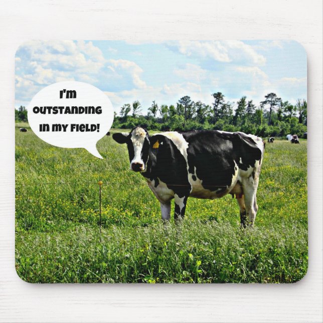 Mousepad Humor de Vaca (Frente)