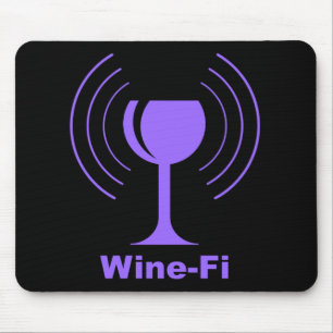 Mousepad Humor de Vinho-Fi