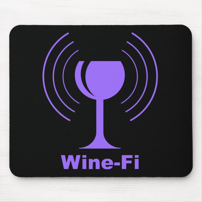 Mousepad Humor de Vinho-Fi (Frente)