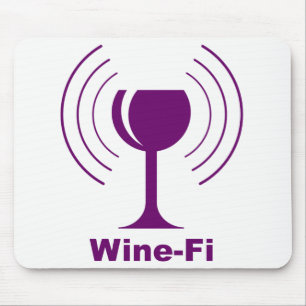 Mousepad Humor de Vinho-Fi