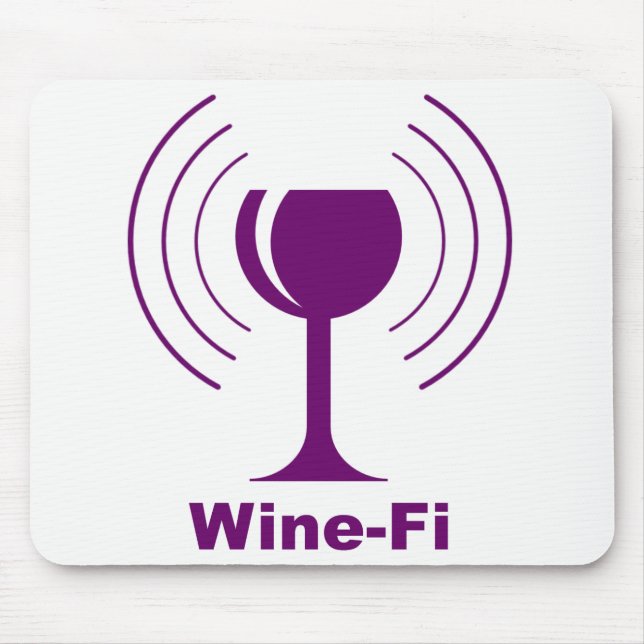 Mousepad Humor de Vinho-Fi (Frente)
