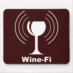 Mousepad Humor de Vinho-Fi