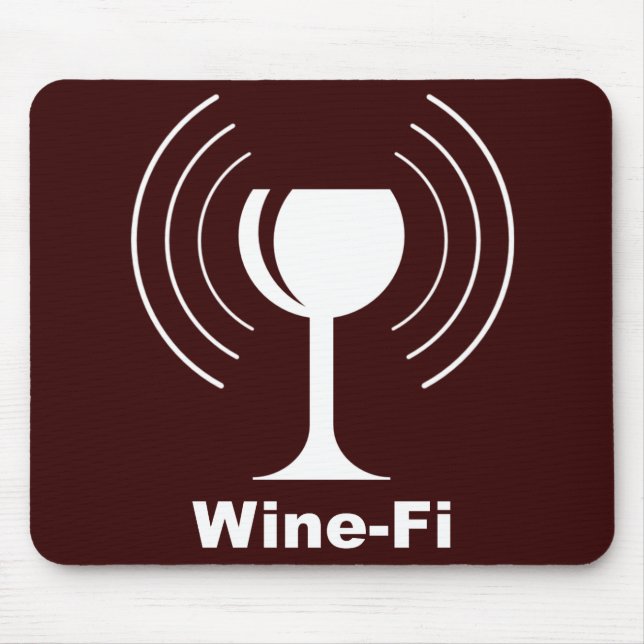 Mousepad Humor de Vinho-Fi (Frente)