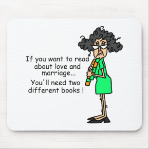 Mousepad Humor do amor e do casamento