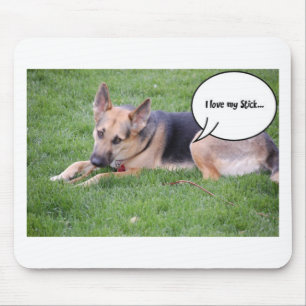 Mousepad Humor do german shepherd