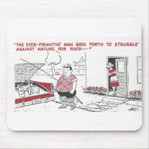 Mousepad Humor dos Homens da Comida Vintage Grilling