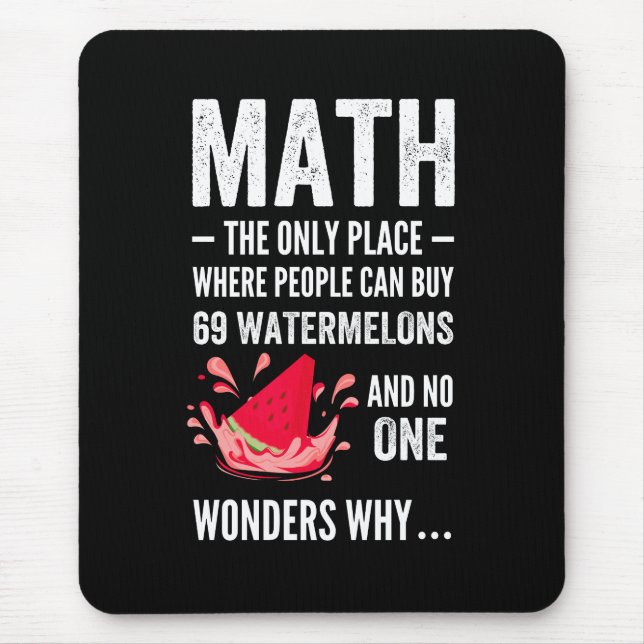 Mousepad Humor matemático (Frente)