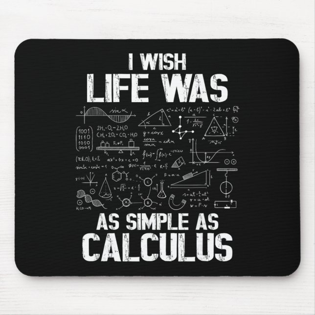 Mousepad Humor Matemático Engraçado, Piada de Cálculo, Eu D (Frente)