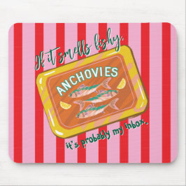Mousepad Humorous Anchovy Email Joke Design