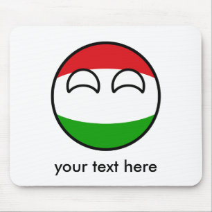 Mousepad Hungria Geeky de tensão engraçada Countryball