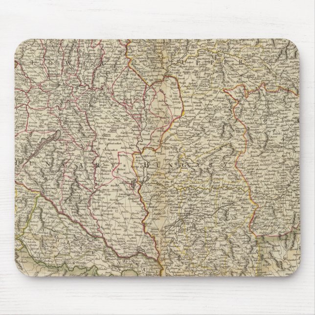 Mousepad Hungria, Transilvânia, Croácia (Frente)
