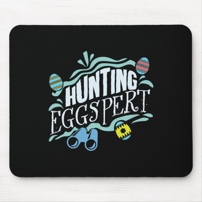 Mousepad Hunting Eggspert Easter Bunny Egg  (Frente)