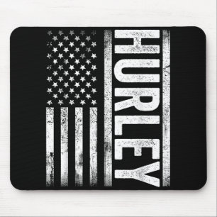 Mousepad Hurley Ky Vintage Norte-Americano Bandeira Retro F