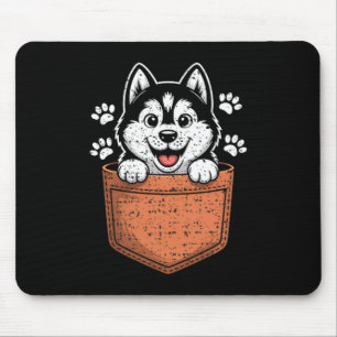 Mousepad Husky Siberiano no Seu Bolso