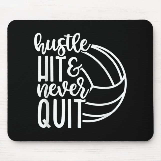 Mousepad Hustle Atingiu E Nunca Saiu Da Aposta De Voleibol (Frente)