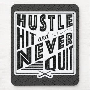 Mousepad Hustle de Hóquei em Campo e Nunca Saia do Mousemat