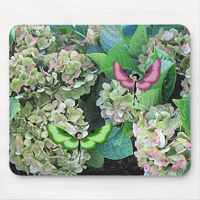 Mousepad Hydrangea & Butterfairies (Frente)