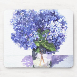 Mousepad Hydrangea da aguarela