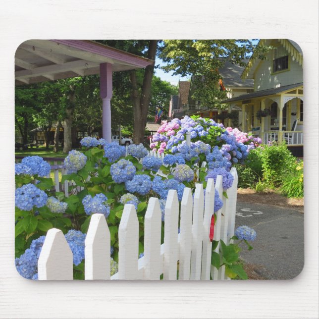 Mousepad Hydrangeas and Picket Fence - Martha's Vineyard (Frente)