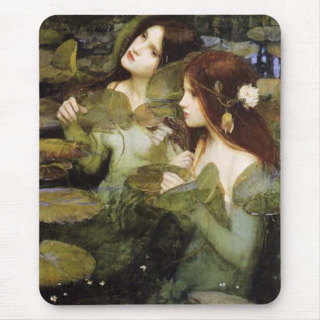 Mousepad Hylas e Ninfhs detalhados por John W. Waterhouse (Frente)