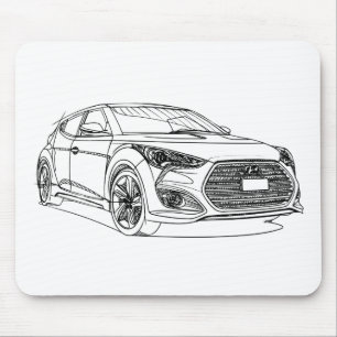 Mousepad Hyu Veloster Turbo 2013