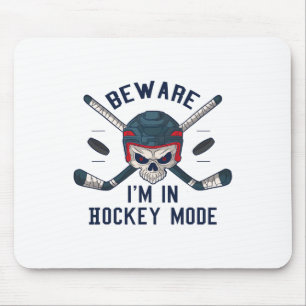 Mousepad I'm No Modo De Hóquei - Crânio Do Jogador De H