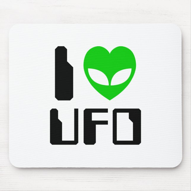 Mousepad I Alienígena Heart UFO (Frente)