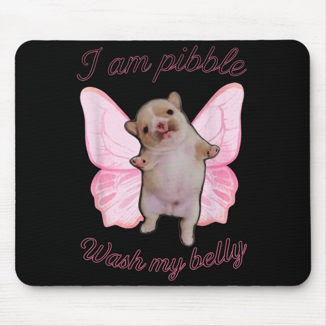 Mousepad I Am Bble Wash My Belly Bble Meme Funny Dog Brainr (Frente)
