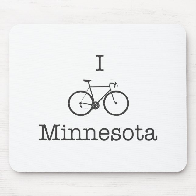 Mousepad I Bike Minnesota (Frente)
