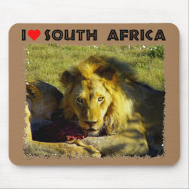 Mousepad I Heart Africa Lion Stare