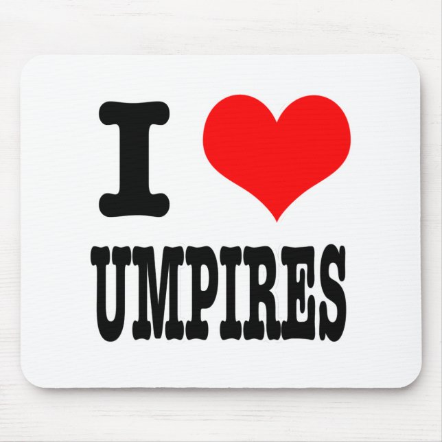 MOUSEPAD I HEART (AMOR) UMPIRES (Frente)