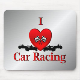 Mousepad I Heart Car Racing