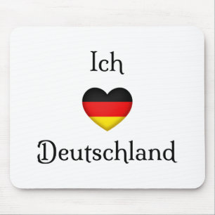 Mousepad "I Heart Germany", Viajante do Orgulho Alemão