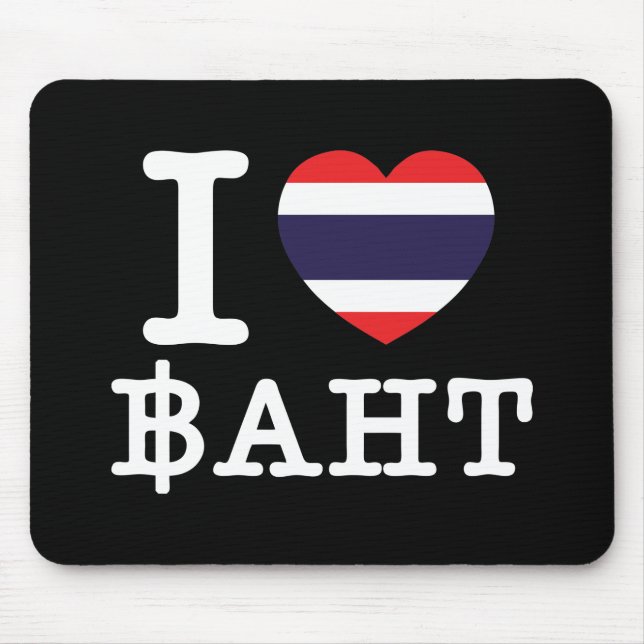 Mousepad I Heart (Love) Baht (Frente)
