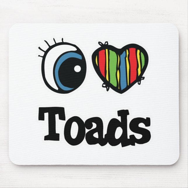 Mousepad I Heart (Love) Toads (Frente)