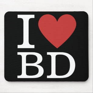 Mousepad I ❤️ Love BD - Departamento de Construção