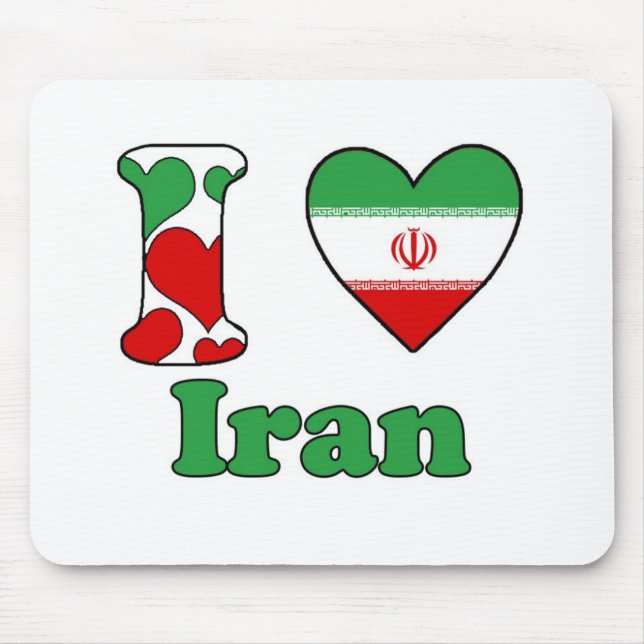 Mousepad I love Iran (Frente)