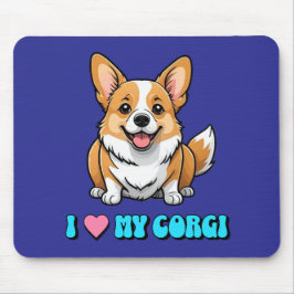 Mousepad I Love My Corgi