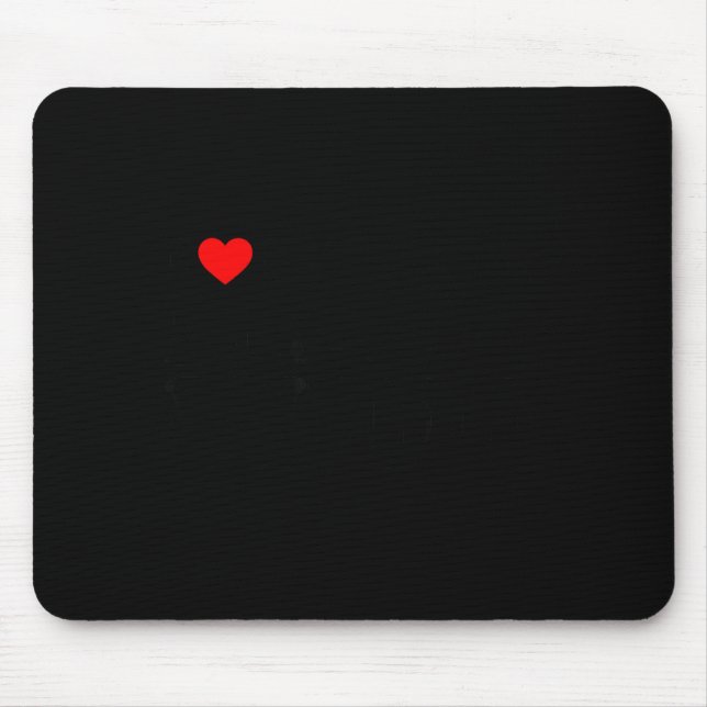 Mousepad I Love My Hot Black Wife  (Frente)