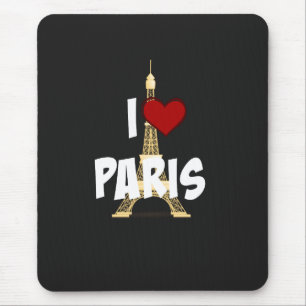 Mousepad "I Love Paris", Torre Eiffel