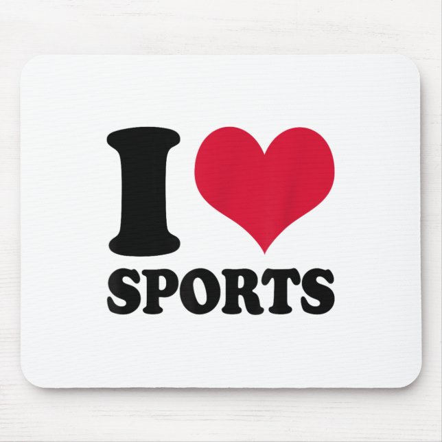 Mousepad I Love Srts Fitness Motivation  (Frente)