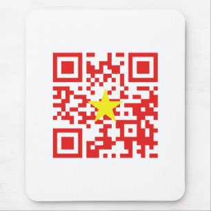 Mousepad I Love Vietnam (Tôi Yêu Viet Nam) Flag QR