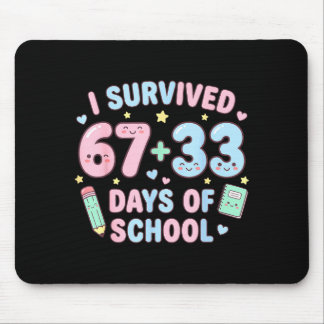 Mousepad I Survived 100th Days Of School Math Teacher Kids