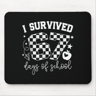 Mousepad I Survived 67 Days Of School Teachers Students Six