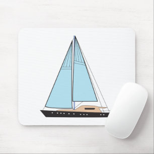 Mousepad Iate de velejo de luxo