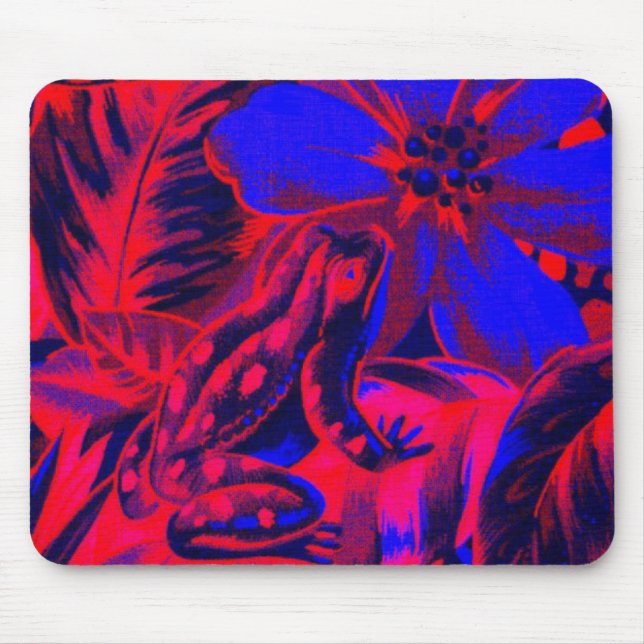 Mousepad Íbi de rã e flores (Frente)
