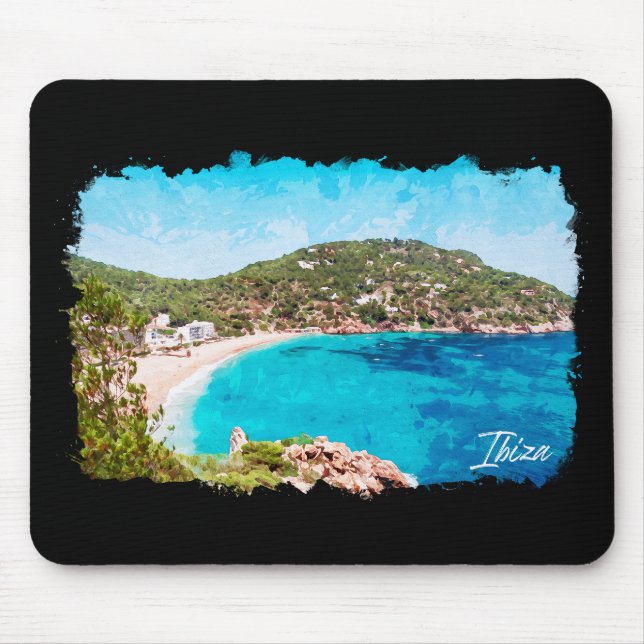 Mousepad Ibiza Espanha Landscape Beach Viagem (Frente)